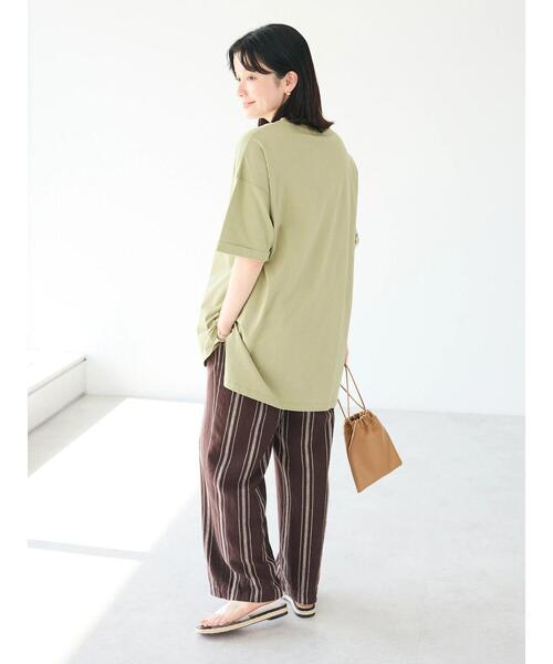 CRAFT STANDARD BOUTIQUE（クラフトスタンダードブティック）の「リネンレーヨンストライプイージーパンツ（その他パンツ・レディース・ベージュ系その他2/ブラウン系その他4・M/L）」の21枚目の写真