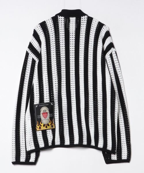 TENDER PERSON(テンダーパーソン)の「TENDER PERSON/テンダーパーソン/STRIPE KNIT CARDIGAN(カーディガン/ボレロ・メンズ・ホワイト・00)」の2枚目の写真