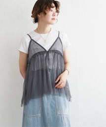 notch. | 前開きチュールキャミソール(キャミソール)