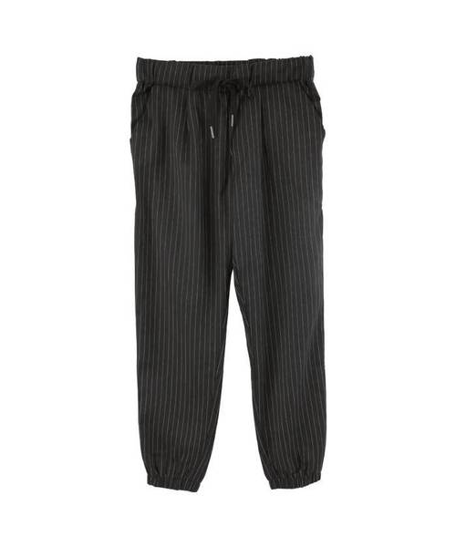 titivate(ティティベイト)の「ストライプドローストリングパンツ(その他パンツ・レディース・グレー/ネイビー/ブラック・FREE)」の1枚目の写真