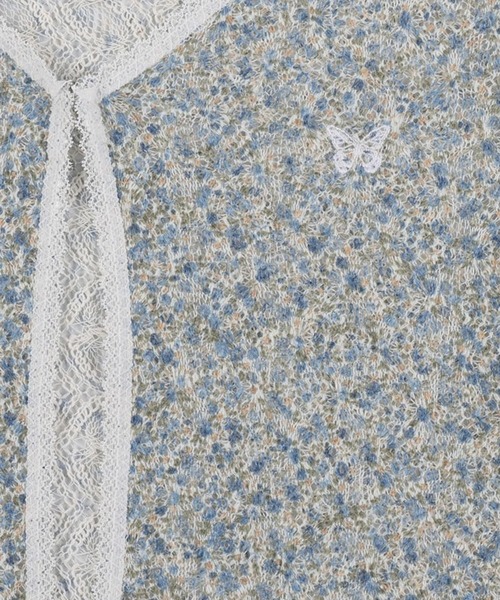 FANCY CLUB（ファンシークラブ）の「NASTY FANCY CLUB／フラワーフックカーディガン（カーディガン/ボレロ・レディース・ブルー/グレー・FREE）」の5枚目の写真