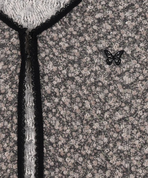 FANCY CLUB（ファンシークラブ）の「NASTY FANCY CLUB／フラワーフックカーディガン（カーディガン/ボレロ・レディース・ブルー/グレー・FREE）」の10枚目の写真