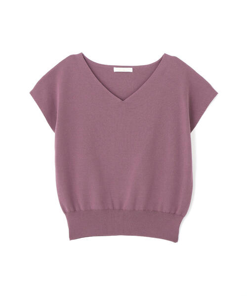 PROPORTION BODY DRESSING（プロポーションボディドレッシング）の「総針Ｖネックニット / 1214270704（ニット/セーター・レディース・パープル/ブラウン/ホワイト系その他/ブルー・FREE）」の17枚目の写真