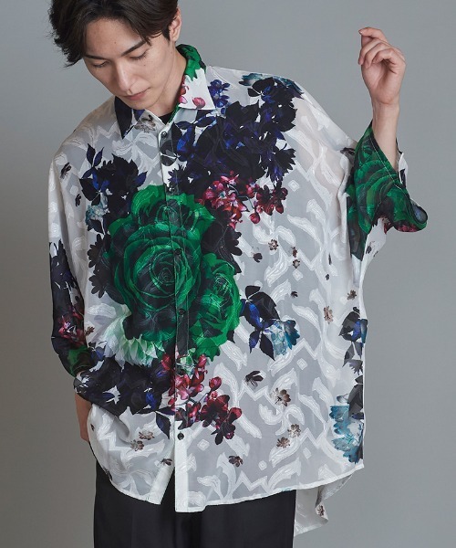 NO ID.（ノーアイディ）の「mhs2226- ｼｬﾄﾞｳﾌﾗﾜｰﾄﾞﾙﾏﾝｽﾘｰﾌﾞBIG-SH