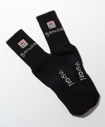 【VISION STREET WEAR×guernika/ヴィジョンストリートウェア×ゲルニカ】ダブルネーム ロゴ ミドルスケーターソックス