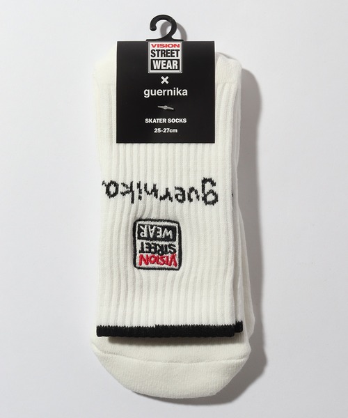 VISION STREET WEAR(ヴィジョンストリートウェア)の「【VISION STREET WEAR×guernika/ヴィジョンストリートウェア×ゲルニカ】ダブルネーム ロゴ ミドルスケーターソックス(ソックス/靴下・メンズ・ホワイト/ブラック・25~27cm/23~25cm)」の13枚目の写真