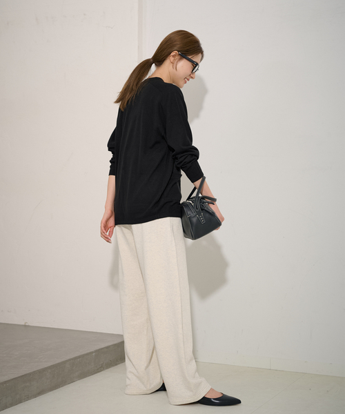 FRAMeWORK(フレームワーク)の「≪追加≫イタリアヤーン basic Vネックカーディガン(カーディガン/ボレロ・レディース・ベージュ/ブラック/ライトグレー・FREE)」の18枚目の写真