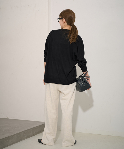 FRAMeWORK(フレームワーク)の「≪追加≫イタリアヤーン basic Vネックカーディガン(カーディガン/ボレロ・レディース・ベージュ/ブラック/ライトグレー・FREE)」の19枚目の写真