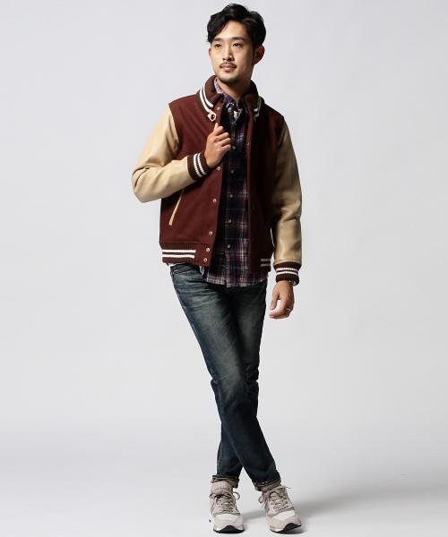 BEAMS（ビームス）の「◆BEAMS / スタジャン15FW（スタジャン・メンズ・ネイビー/ブラック系その他/ブラック/ブラウン・MEDIUM/SMALL/X-LARGE/LARGE）」の6枚目の写真