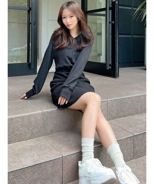 セール】スウェットフーディワンピース（ワンピース）｜RESEXXY