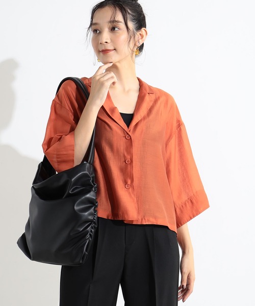FOUND GOOD(ファウンドグッド)の「PUサイドシャーリングBAG(ショルダーバッグ・レディース・アイボリー/ブラック/グレー系2/ベージュ・FREE)」の11枚目の写真
