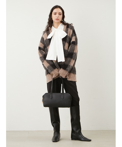 Mila Owen（ミラオーウェン）の「後ろゴム2タックテーパードパンツ【手洗い可能】（その他パンツ・レディース・キャメル/アイボリー/ブラック・0/1）」の8枚目の写真