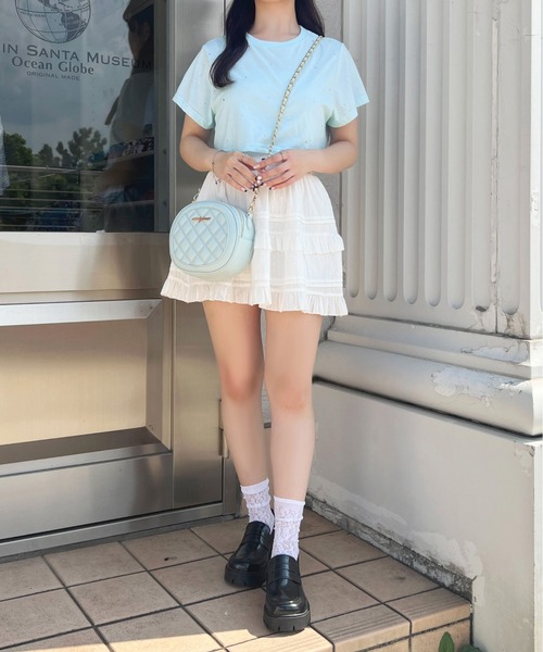 apres jour(アプレジュール)の「ラインストーンTシャツ【ZOZOTOWN限定アイテム】(Tシャツ/カットソー・レディース・ブラック/ブルー/オフホワイト/イエロー/ピンク・X-LARGE/フリー)」の9枚目の写真
