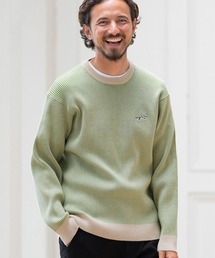 CALL&RESPONSE | mn2996-スムースニット-配色リブ編みPO プルオーバー(ニット/セーター)