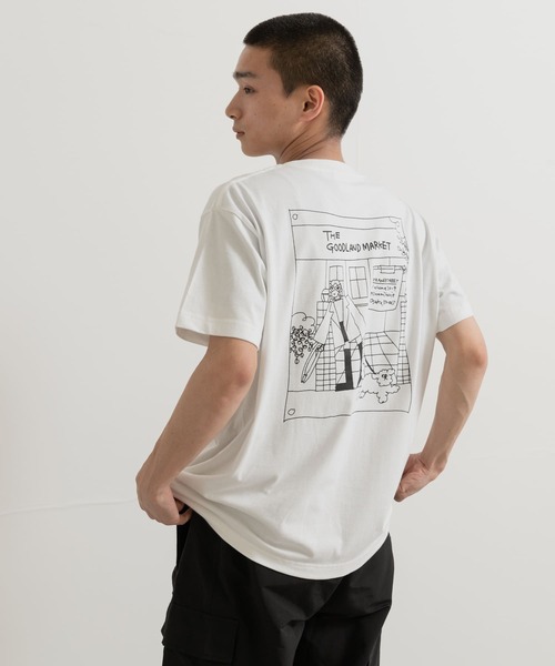 THE GOODLAND MARKET（ザグッドランドマーケット）の「ザ グッドランド マーケット　TGM T-SHIRTS by ナガシまモモB（Tシャツ/カットソー・メンズ・ブラック/パープル・MEDIUM/LARGE）」の6枚目の写真