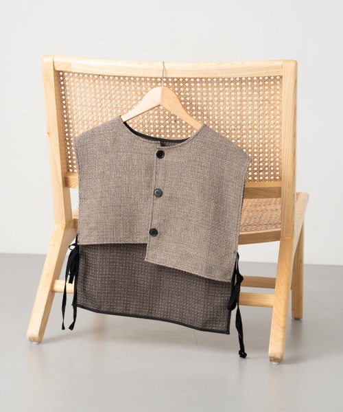 Formeque(フォルミーク)の「【Formeque】アシンメトリーベスト(ベスト・レディース・ベージュ/ブラック・FREE)」の20枚目の写真