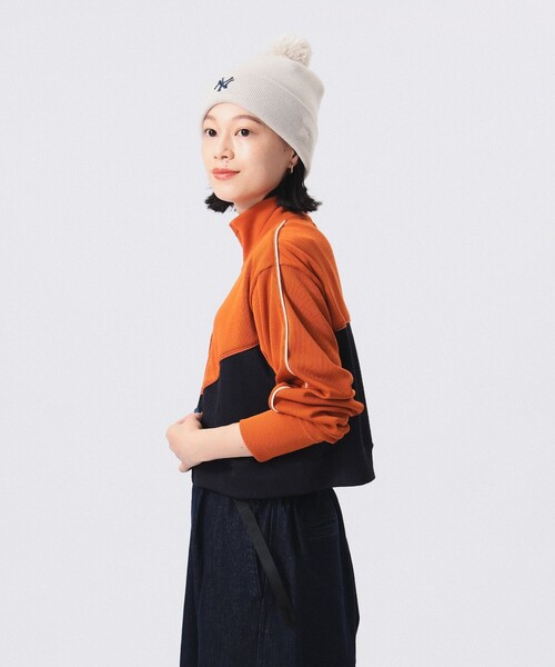 BEAMS BOY（ビームスボーイ）の「ライン ディティール フルジップ ロングスリーブ（ジャージ・レディース・オレンジ/バーガンディー・ONE SIZE）」の16枚目の写真