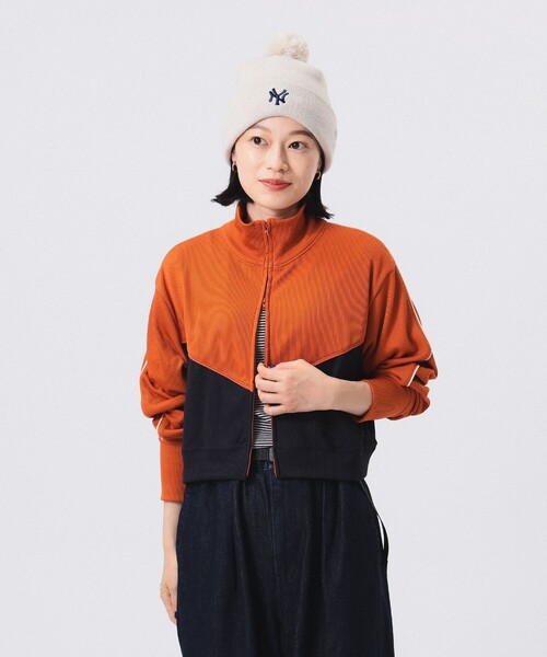 BEAMS BOY（ビームスボーイ）の「ライン ディティール フルジップ ロングスリーブ（ジャージ・レディース・オレンジ/バーガンディー・ONE SIZE）」の18枚目の写真