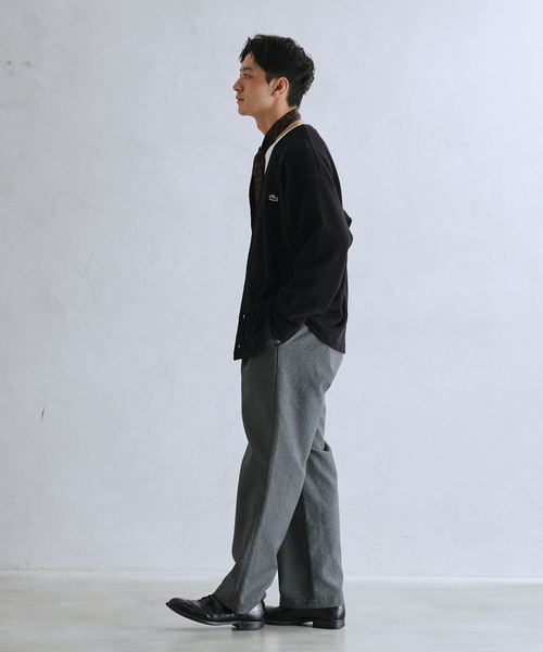 LACOSTE（ラコステ）の「LACOSTE / ラコステ 別注 オーバーサイズ ヘビーピケ カーディガン（Tシャツ/カットソー・メンズ・ブラック/グレー/カーキ・4/5）」の12枚目の写真