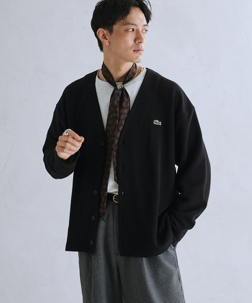 LACOSTE（ラコステ）の「LACOSTE / ラコステ 別注 オーバーサイズ ヘビーピケ カーディガン（Tシャツ/カットソー・メンズ・ブラック/グレー/カーキ・4/5）」の14枚目の写真