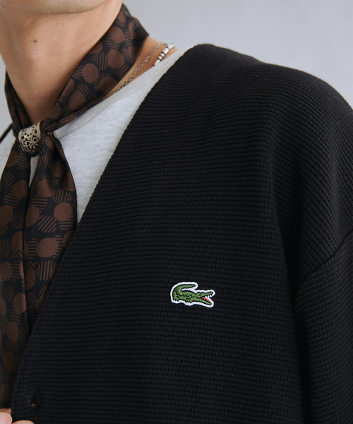 LACOSTE（ラコステ）の「LACOSTE / ラコステ 別注 オーバーサイズ ヘビーピケ カーディガン（Tシャツ/カットソー・メンズ・ブラック/グレー/カーキ・4/5）」の15枚目の写真