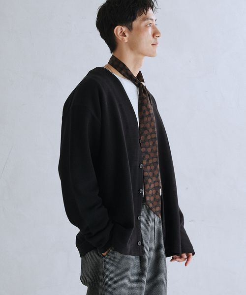 LACOSTE（ラコステ）の「LACOSTE / ラコステ 別注 オーバーサイズ ヘビーピケ カーディガン（Tシャツ/カットソー・メンズ・ブラック/グレー/カーキ・4/5）」の21枚目の写真