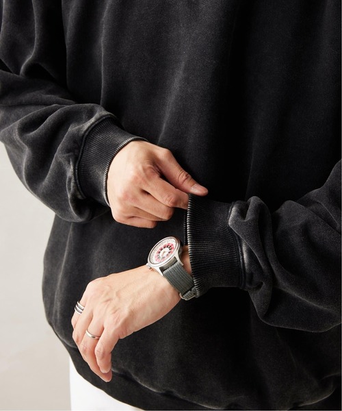 JOURNAL STANDARD relume（ジャーナルスタンダード　レリューム）の「ヴィンテージピグメントスウェット（スウェット・メンズ・ブラック/ピンク/ブルー/ネイビー/グリーン・MEDIUM/LARGE）」の10枚目の写真