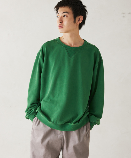 JOURNAL STANDARD relume（ジャーナルスタンダード　レリューム）の「ヴィンテージピグメントスウェット（スウェット・メンズ・ブラック/ピンク/ブルー/ネイビー/グリーン・MEDIUM/LARGE）」の16枚目の写真