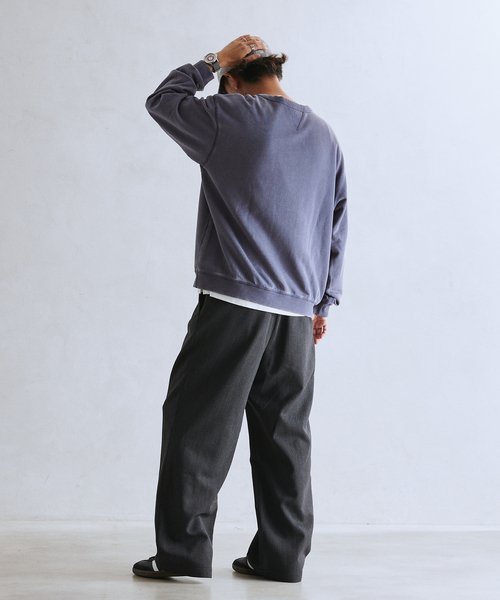 JOURNAL STANDARD relume（ジャーナルスタンダード　レリューム）の「ヴィンテージピグメントスウェット（スウェット・メンズ・ブラック/ピンク/ブルー/ネイビー/グリーン・MEDIUM/LARGE）」の19枚目の写真