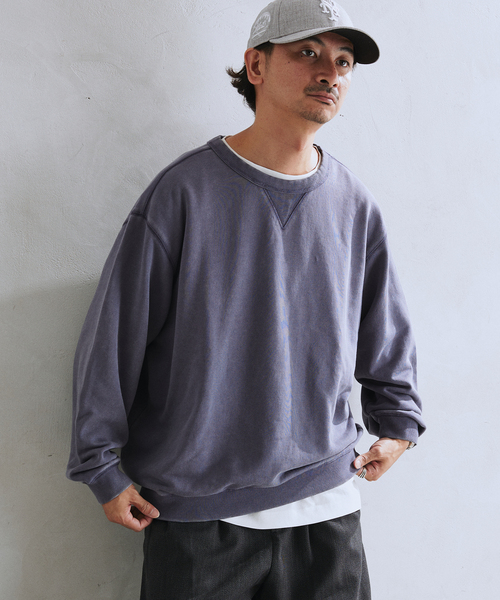 JOURNAL STANDARD relume（ジャーナルスタンダード　レリューム）の「ヴィンテージピグメントスウェット（スウェット・メンズ・ブラック/ピンク/ブルー/ネイビー/グリーン・MEDIUM/LARGE）」の20枚目の写真