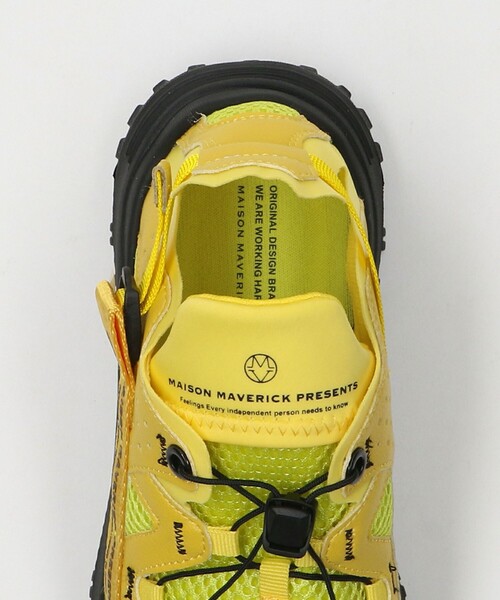 MAISON MAVERICK PRESENTS（メゾンマベリックプレゼンツ）の「＜MAISON MAVERICK PRESENTS＞トラックタッチ ストラップスニーカー（スニーカー・レディース・イエロー/ブラック・24cm/24.5cm/23.5cm/23cm）」の6枚目の写真