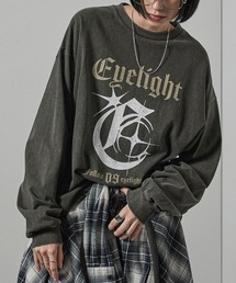 Alfred Alex（アルフレッドアレックス）の「【Alfred Alex】ヴィンテージメイクデザイン ビッグピグメントプリントTシャツ ロンT（Tシャツ/カットソー）」