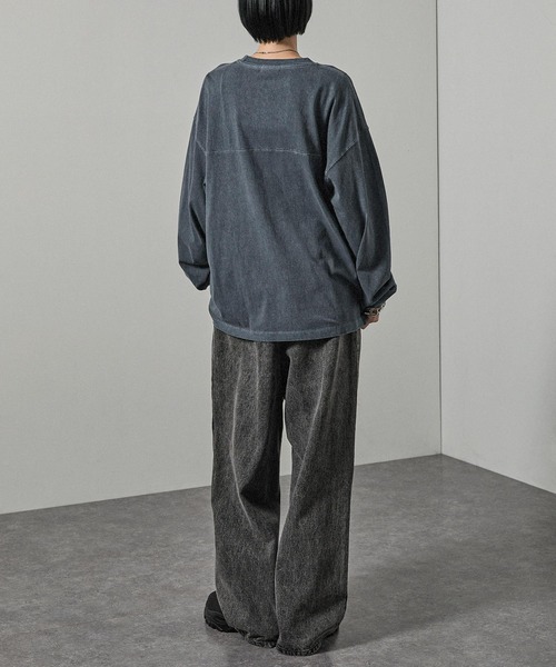 Alfred Alex】ヴィンテージメイクデザイン ビッグピグメントプリントT