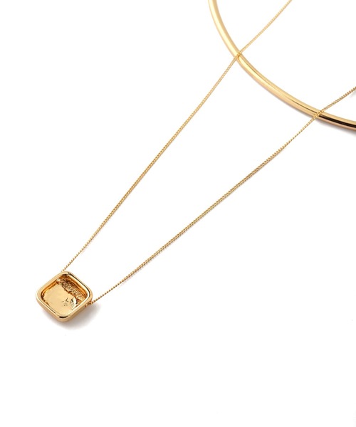 ANEMONE(アネモネ)の「メタルチャーム2連チョーカー(ネックレス・レディース・シルバー/ゴールド・FREE)」の4枚目の写真