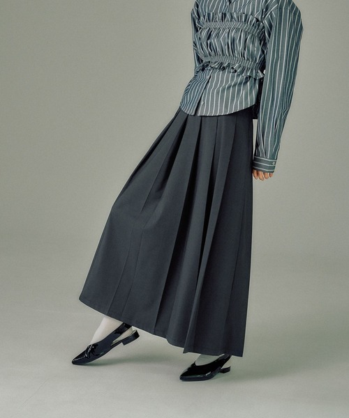 LEPSIM（レプシィム）の「【FOR I SERIES】プリーツデザインスカート　146398（スカート・レディース・ブラウン/チャコールグレー・FREE）」の13枚目の写真