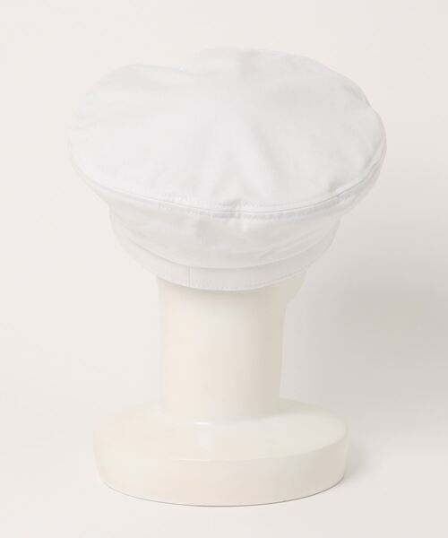 ANAP GiRL(アナップガール)の「【ティーンズライン】シルバープレート付きベレー帽(ハンチング/ベレー帽・キッズ・ホワイト/ブラック・FREE)」の11枚目の写真