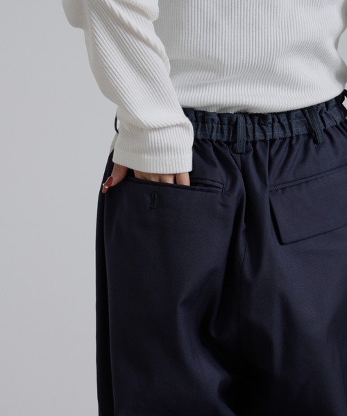 etsinta（エシンタ）の「【etsinta/エシンタ】リメイクサイドライントラウザー（スラックス・レディース・ネイビー/ベージュ・ONE SIZE）」の21枚目の写真