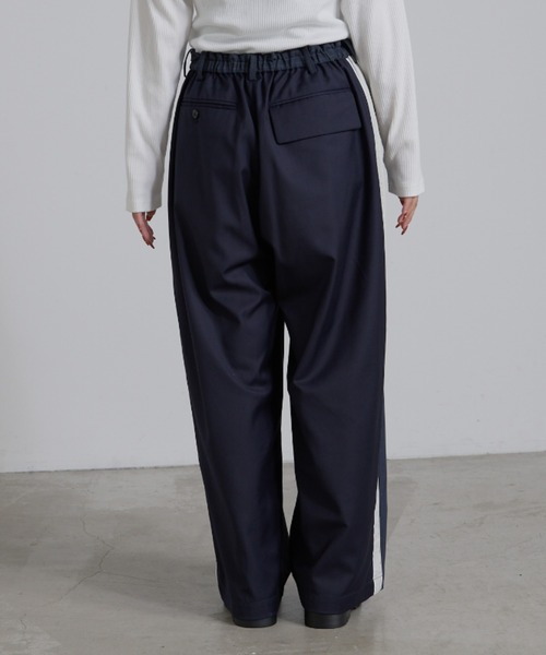 etsinta（エシンタ）の「【etsinta/エシンタ】リメイクサイドライントラウザー（スラックス・レディース・ネイビー/ベージュ・ONE SIZE）」の18枚目の写真