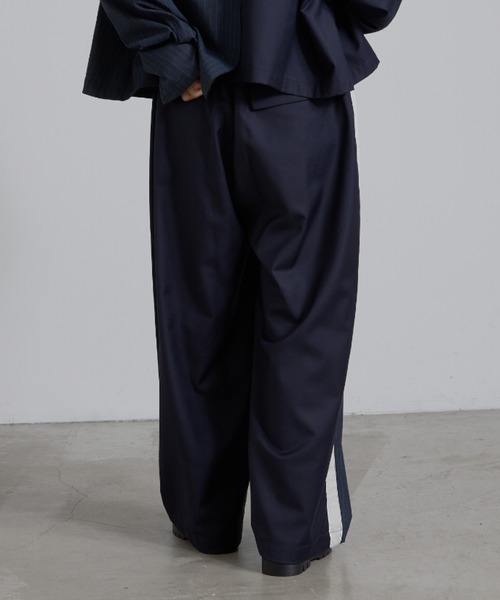 etsinta（エシンタ）の「【etsinta/エシンタ】リメイクサイドライントラウザー（スラックス・レディース・ネイビー/ベージュ・ONE SIZE）」の10枚目の写真