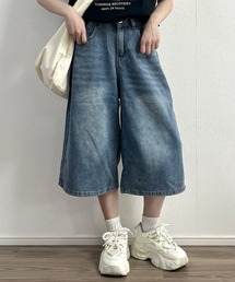 Cham. | デニムワイドハーフパンツ(デニムパンツ)