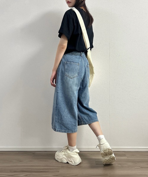 チャレンジャー　デニム ハーフパンツ ワイド thrift-webshop_n-121-fg3495