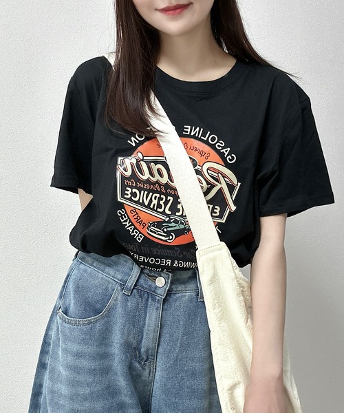 Cham.（チャム）の「デニムワイドハーフパンツ（デニムパンツ・レディース・ライトブルー・M/S/L）」の5枚目の写真