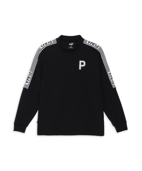PUMA(プーマ)の「PUMA プーマ メンズ ゴルフ PC ストレッチ ジャガード テープ P ロゴ 長袖 シ(Tシャツ/カットソー・メンズ・ブラック/ネイビー/ベージュ/ホワイト系その他・XX-LARGE/SMALL/X-LARGE/LARGE/MEDIUM)」の6枚目の写真