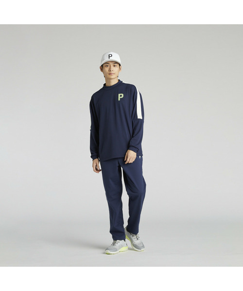 PUMA(プーマ)の「PUMA プーマ メンズ ゴルフ PC ストレッチ ジャガード テープ P ロゴ 長袖 シ(Tシャツ/カットソー・メンズ・ブラック/ネイビー/ベージュ/ホワイト系その他・XX-LARGE/SMALL/X-LARGE/LARGE/MEDIUM)」の10枚目の写真
