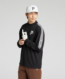 PUMA プーマ メンズ ゴルフ PC ストレッチ ジャガード テープ P ロゴ 長袖 シ