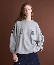DRAW CODE GAME LOGO SIDE LINE SWEAT/ドローコードゲームロゴサイドラインスウェット