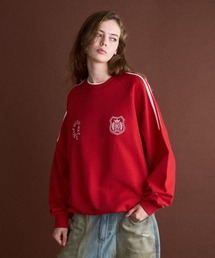 DRAW CODE GAME LOGO SIDE LINE SWEAT/ドローコードゲームロゴサイドラインスウェット