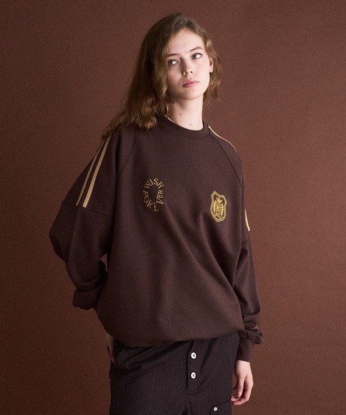 WISH FOR EVER（ウィッシュフォーエバー）の「DRAW CODE GAME LOGO SIDE LINE SWEAT/ドローコードゲームロゴサイドラインスウェット（スウェット・メンズ・ブラック/グレー/ネイビー/ブラウン/レッド・SMALL/MEDIUM/LARGE）」の6枚目の写真