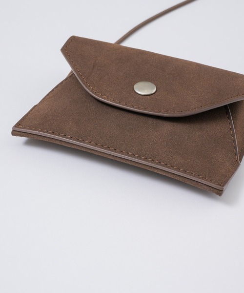 GIUNON（ジウノン）の「4way suede mini pouch / 4way スエードミニポーチ（ショルダーバッグ・レディース・ブルー/ブラック/ミント/ホワイト/ブラウン/ピンク・FREE）」の19枚目の写真