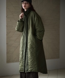 ダウンジャケット/コート（グリーン・カーキ/緑色系・ジップアップ